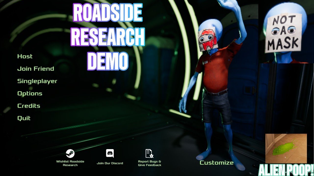 ROADSIDE RESEARCH DEMO! PLAYING AS A ALIEN IN A GAS STATION