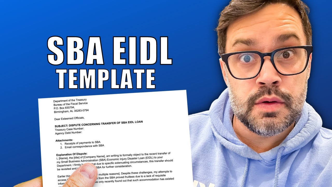 SBA Template for EIDL Defaults