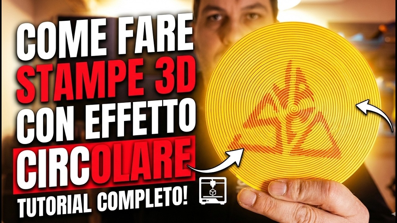 NUOVO TOOL!! Come stampare in 3D con EFFETTO CIRCOLARE (Anche con stampante monocolore!)TUTORIAL