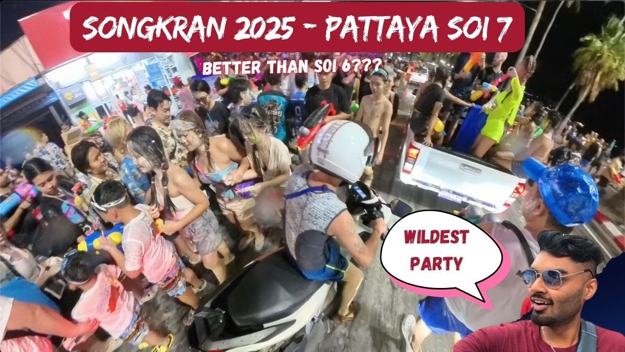 SONGKRAN IN THAILAND IS WILD 💦💦💦! SOI 7 and BEACH ROAD with ‪@BoundlessNomad‬