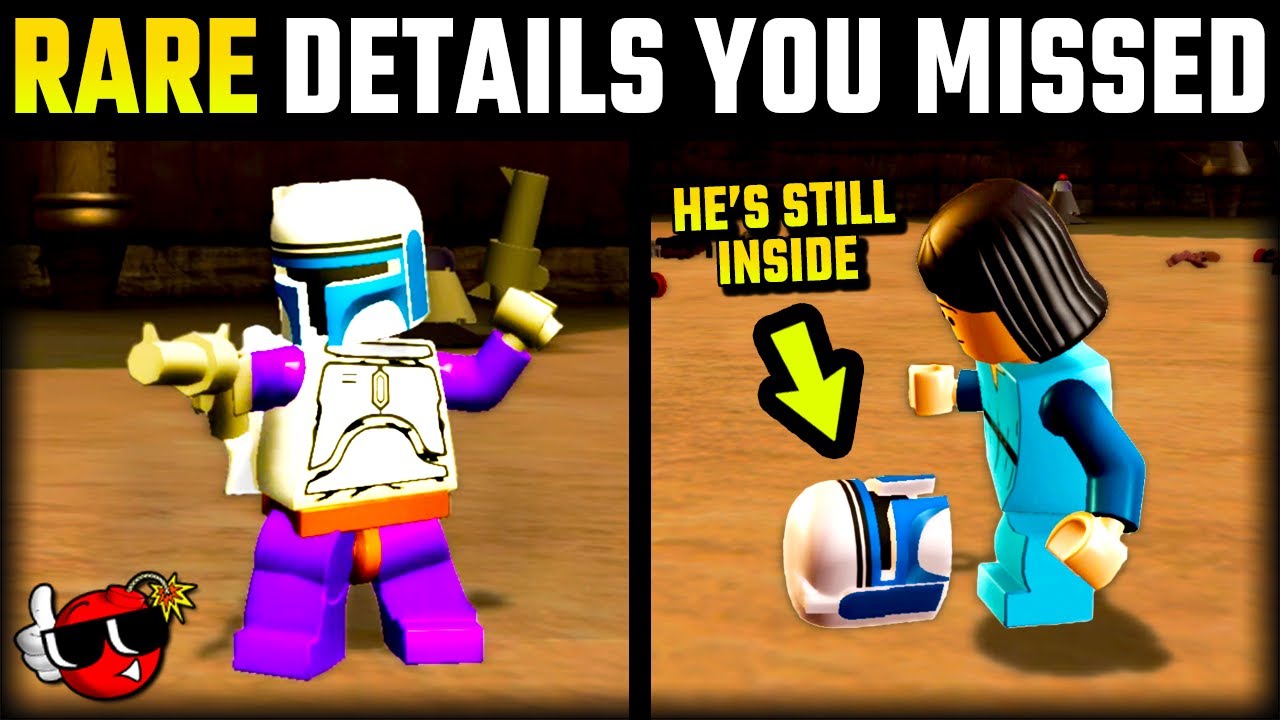 12 RARE Details You Need to See - Lego Star Wars The Complete Saga (Part 2)