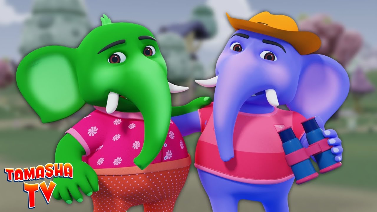 Ek Mota Hathi Song, एक मोटा हाथी, Cartoon Videos and Nursery Rhymes for Babies