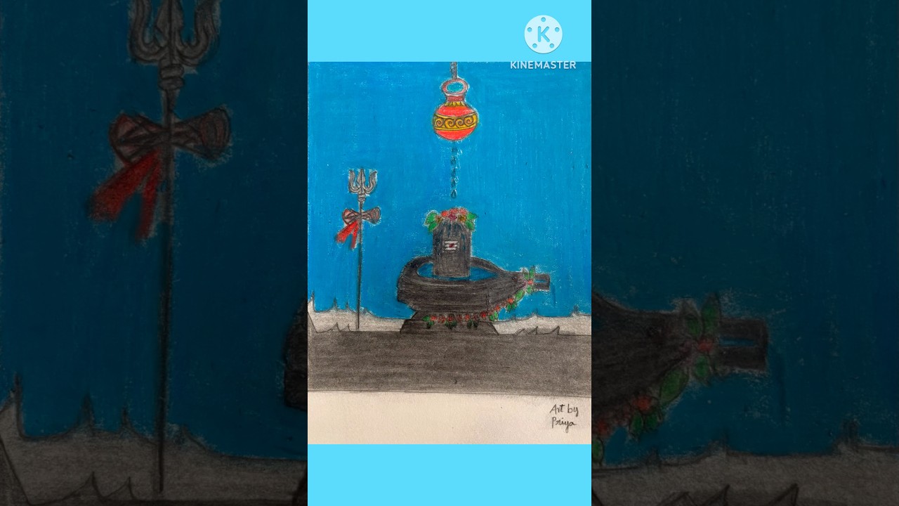 Lord Shiva Lingam drawing 