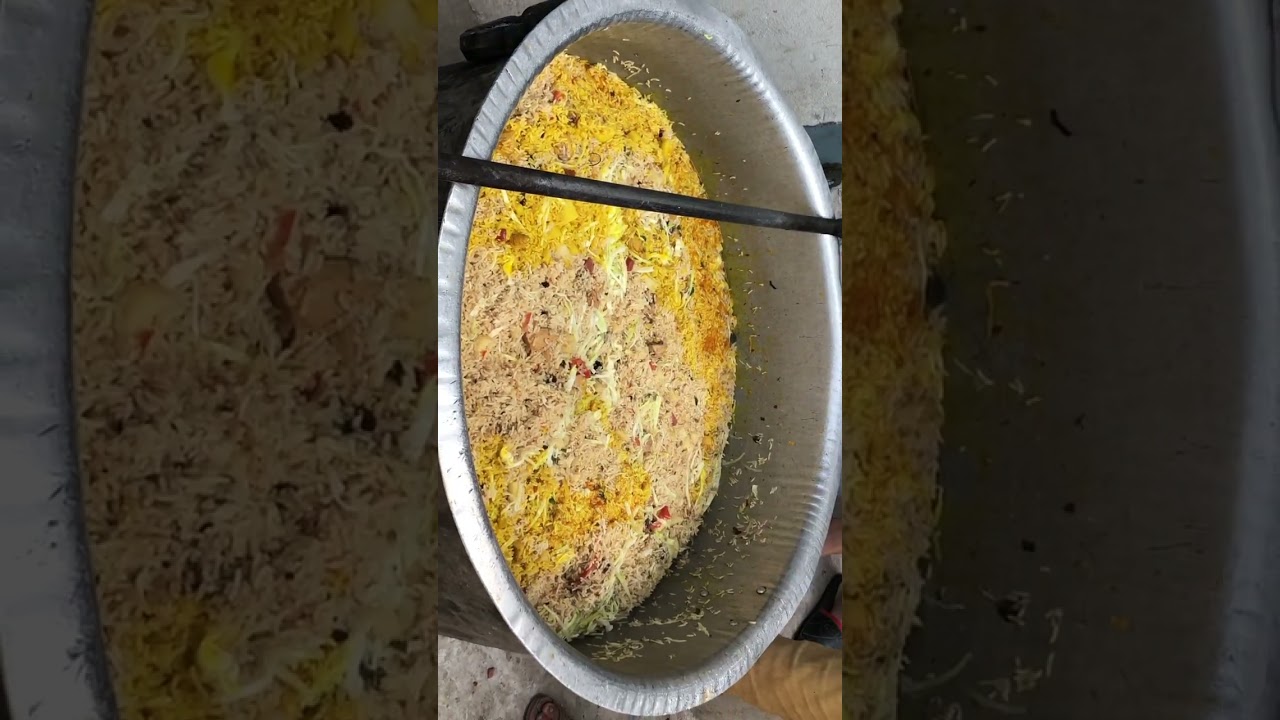 Langar chicken biryani ❤️ #goodwork #langarseva #vlog