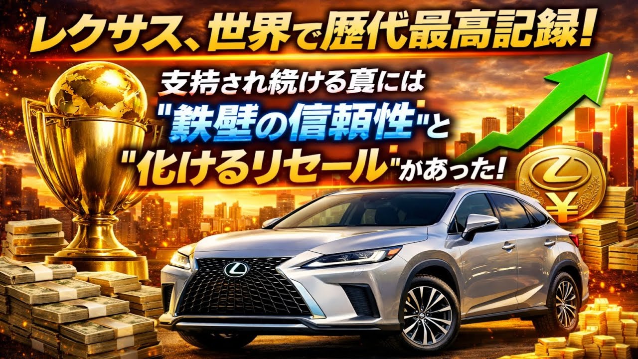 🌍🏆🚗レクサス、世界で歴代最高記録！支持され続ける裏には“鉄壁の信頼性”と“化けるリセール”があった！