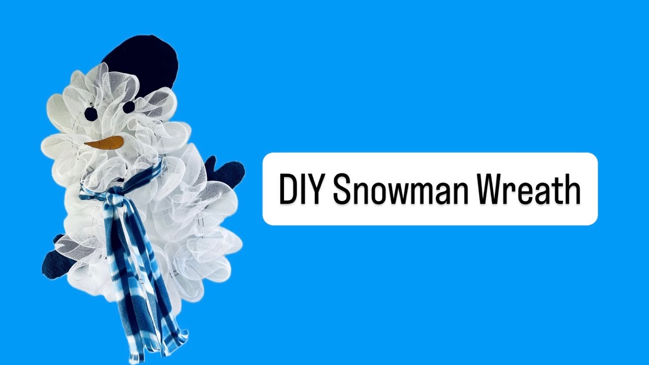 Winter DIY | Snowman Wreath
