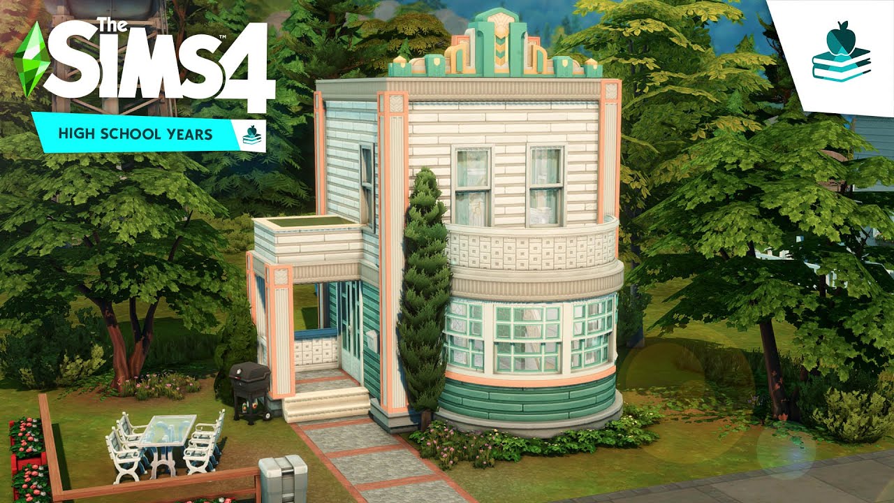 Art Deco Tiny House // The Sims 4 Speed Build