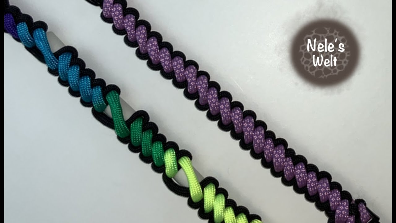 Paracord für Anfänger, einfaches Muster für Armband oder EM Schmuckband, DIY Anleitung by NeleC.