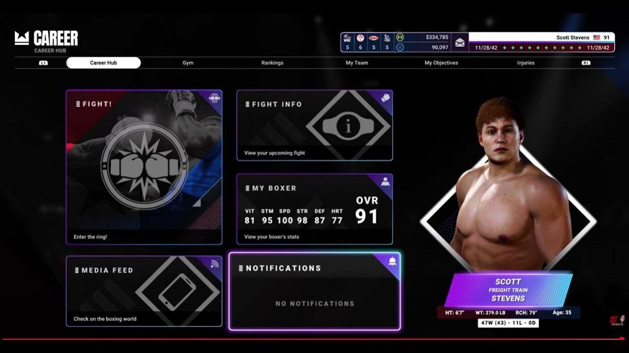 Live! Undisputed Career Grind