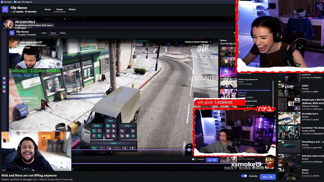 Nora Reacts to Funny GTA RP Nopixel Clips | NoPixel 4.0