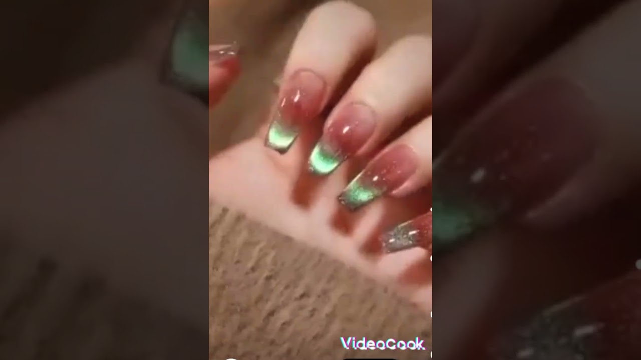 stylish smoke ring on your nails # easy nail Art compilation 