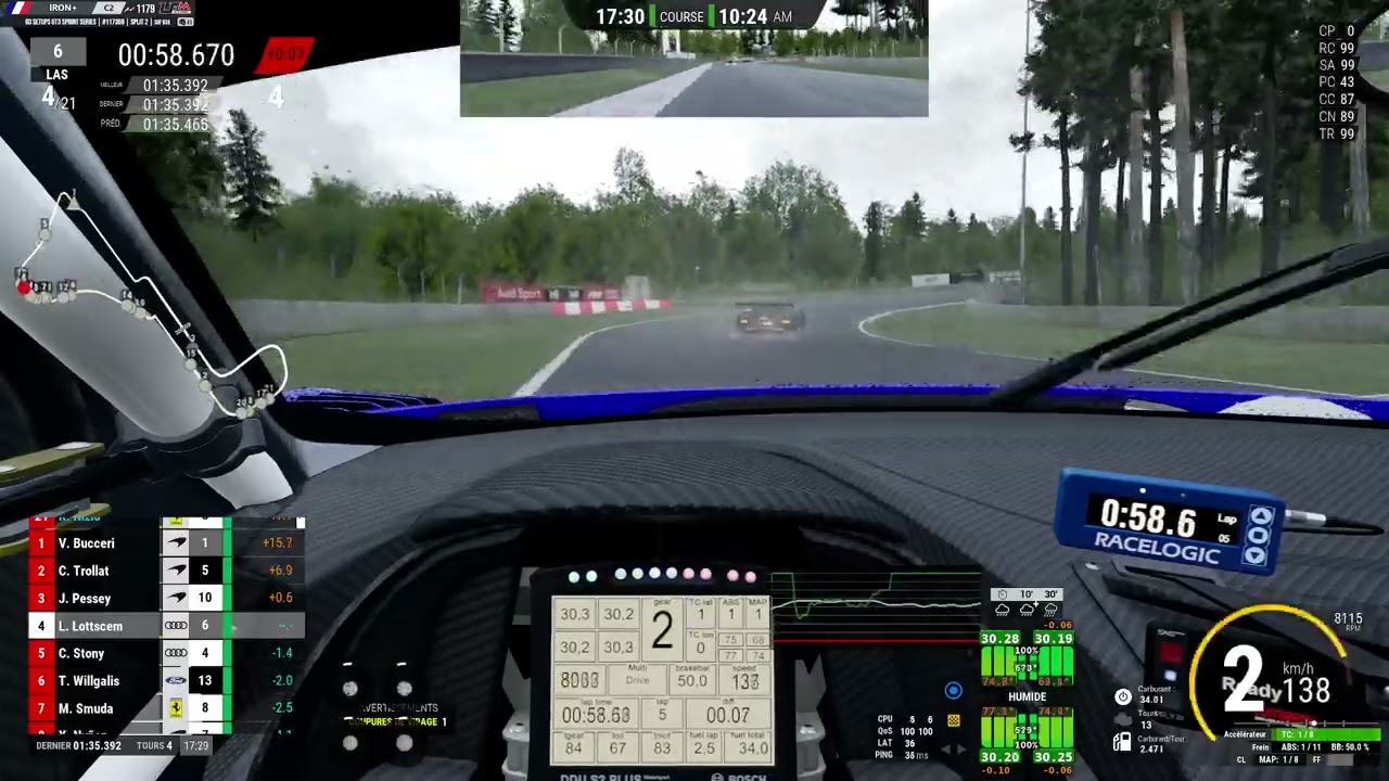 il pleut a zolder (son moteur bizarre,désolé).