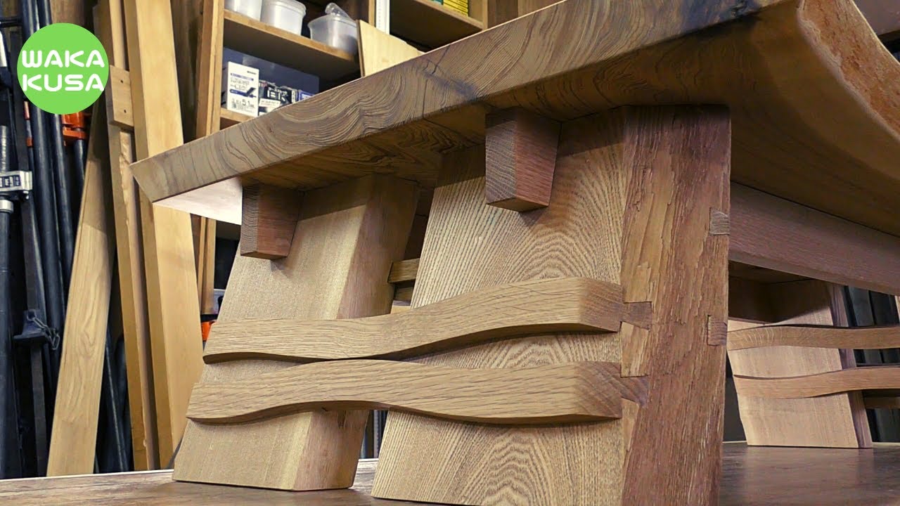 【woodworking】LiveEdge table/ How to make a cedar coffee table