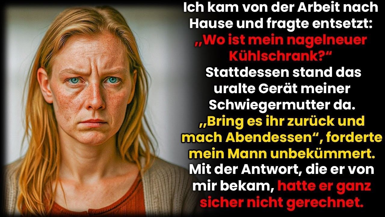 Statt meines neuen Kühlschranks stand abends der alte von meiner Schwiegermutter.