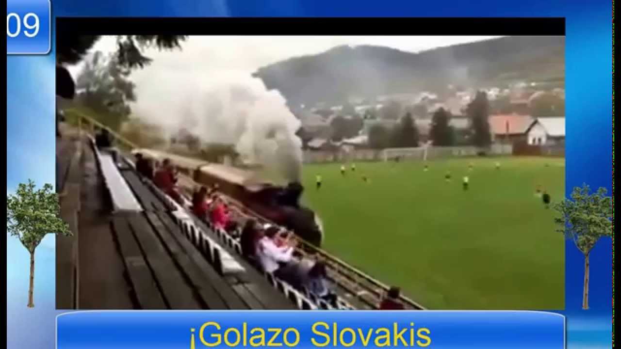 Train Runs Through A Stadium! Caught on Camera