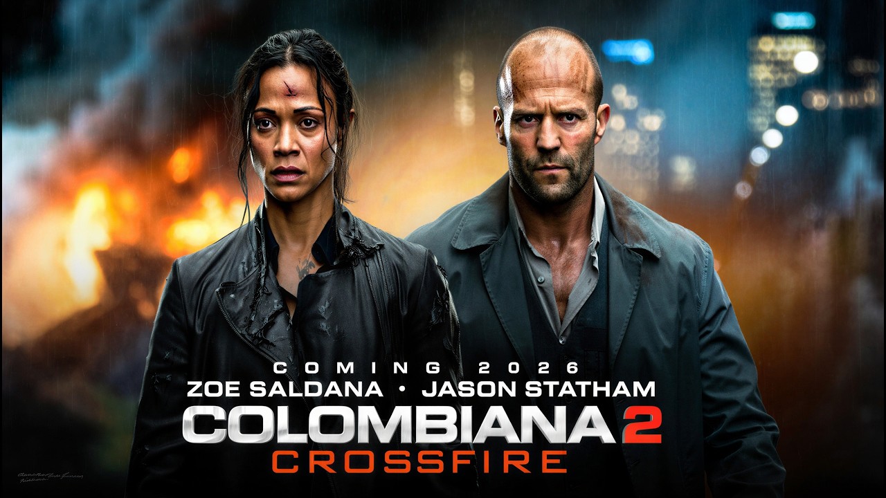 COLOMBIANA 2: CROSSFIRE (2026) – Zoe Saldana vs Jason Statham Official Concept Trailer