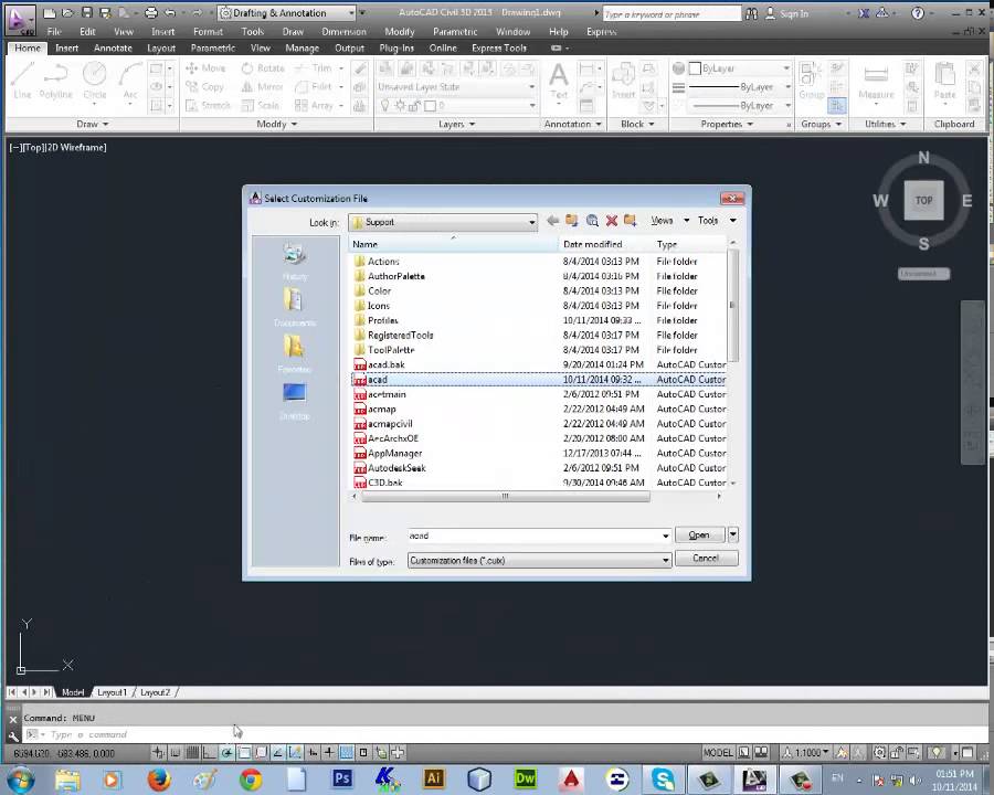 حل مشكلة اختفاء قوائم و toolspace في برنامج autocad civil 3d