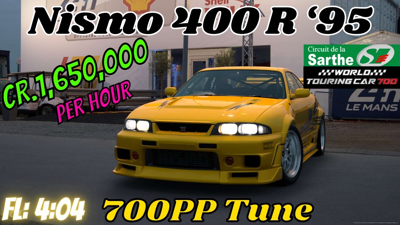 GT7|Nismo 400R '95|La Sarthe 700pp Tune|1.42(Requested)