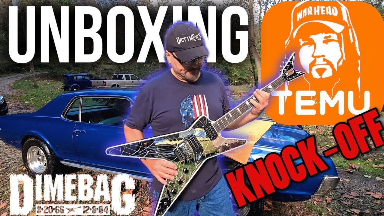 I bought a Dimebag Darrell Cracked Mirror Guitar from TEMU 