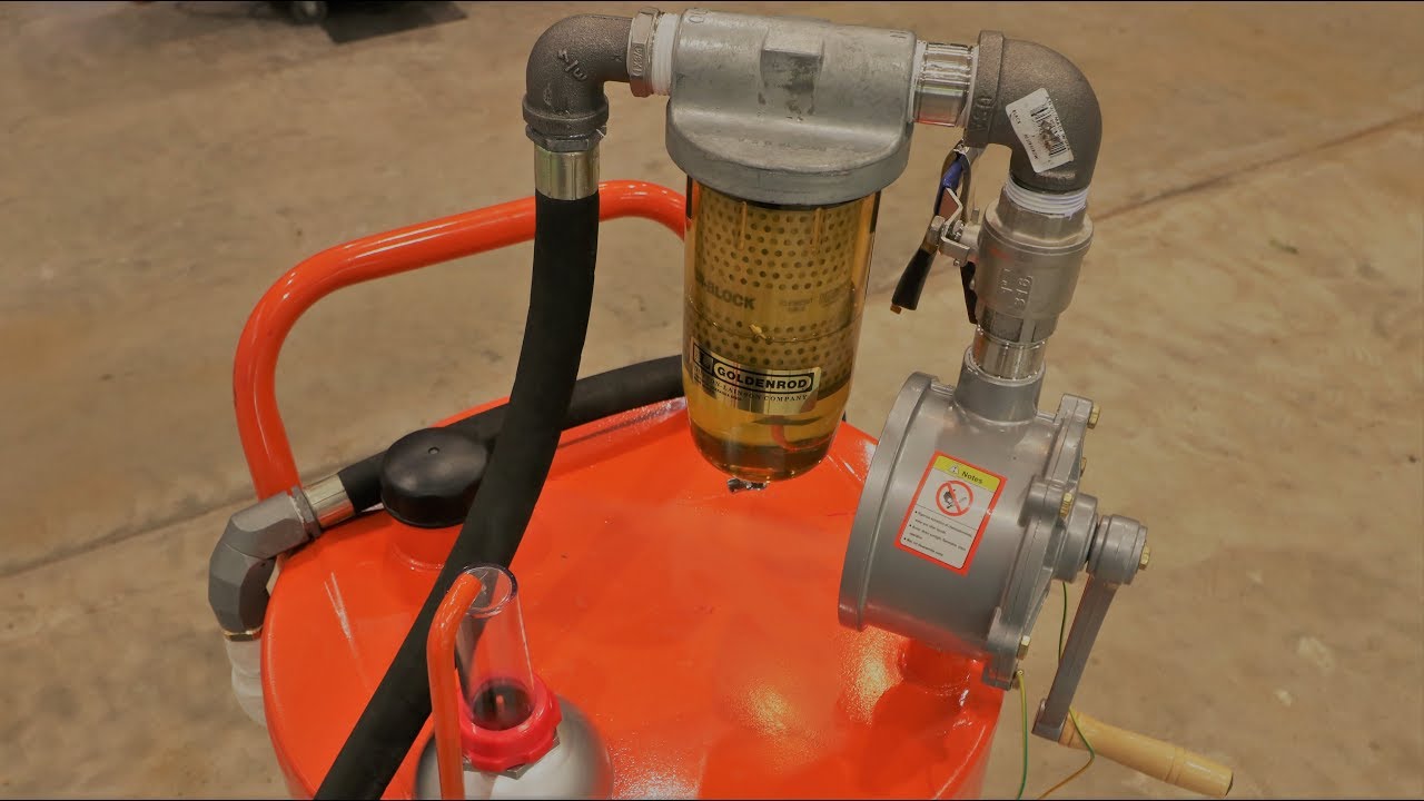 DIY Diesel Fuel Storage, and Pump for Compact Tractor
