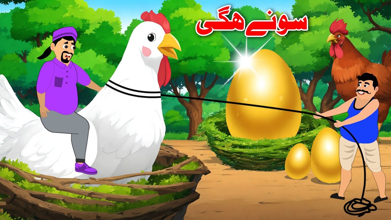 Golden Eggs Story | سونے والہ ھگی | Entertainment Kahaniya | Khan Cartoon