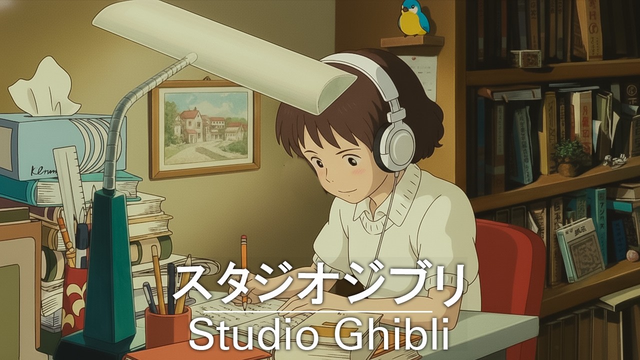 ジブリメドレーピアノ🎧【作業用、癒し、睡眠用BGM】🌊  集中力アップ 🎹スタジオジブリピアノメドレー📚 千と千尋の神隠し, となりのトトロ