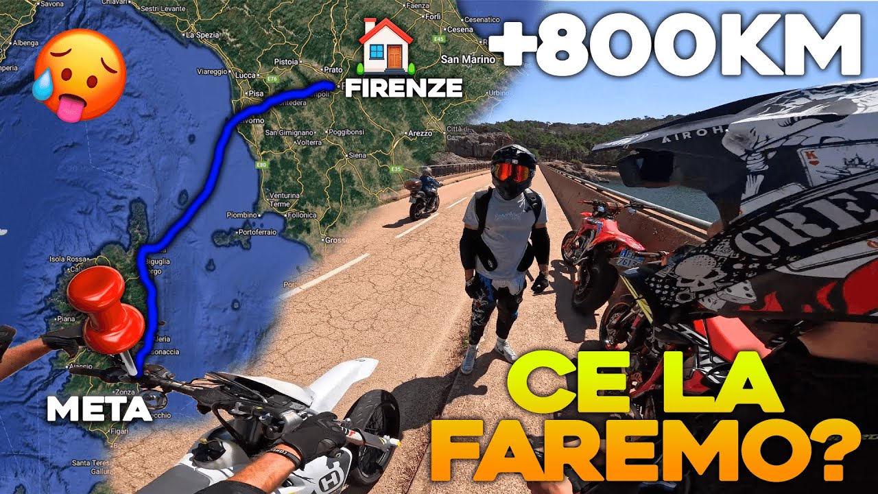 800 KM con SOLO MOTARD è POSSIBILE?! fino in CORSICA🌏🔥| fantic-honda-hsq-beta |