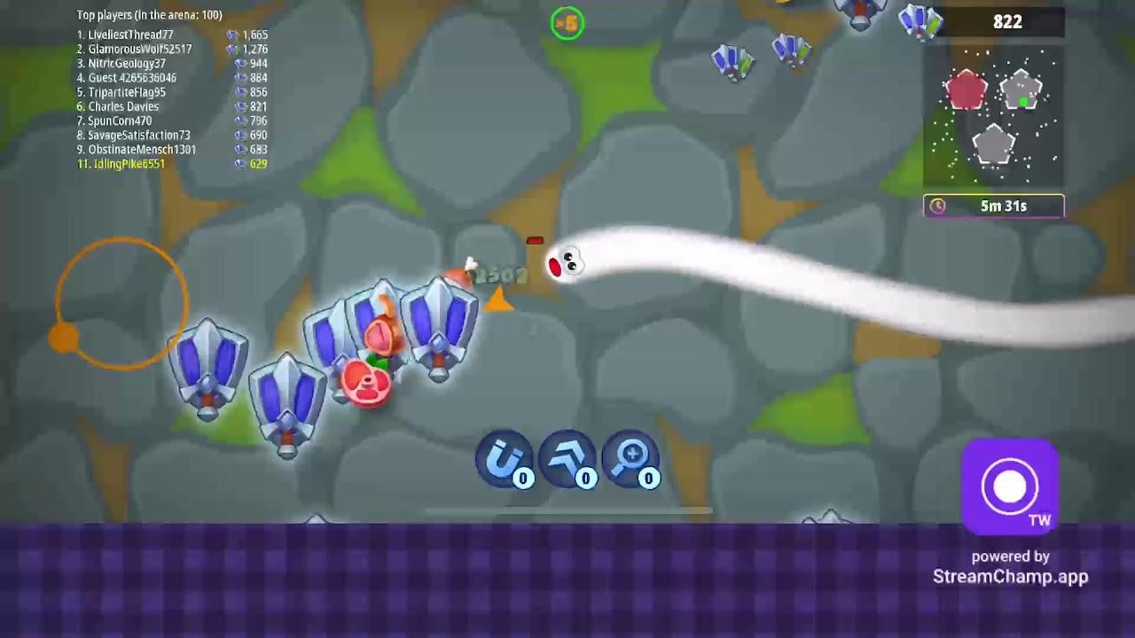 Worms zone gameplay live