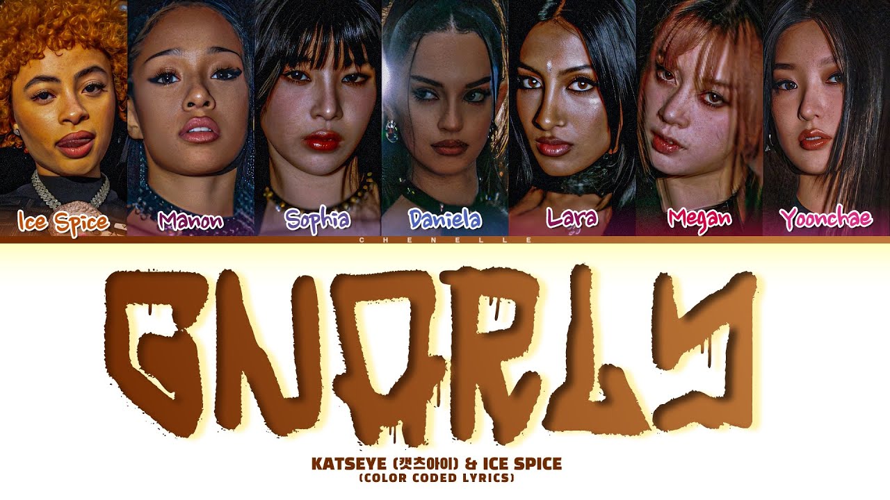 KATSEYE (캣츠아이) 'Gnarly (Ice Spice Remix)' Lyrics (Color Coded Lyrics)