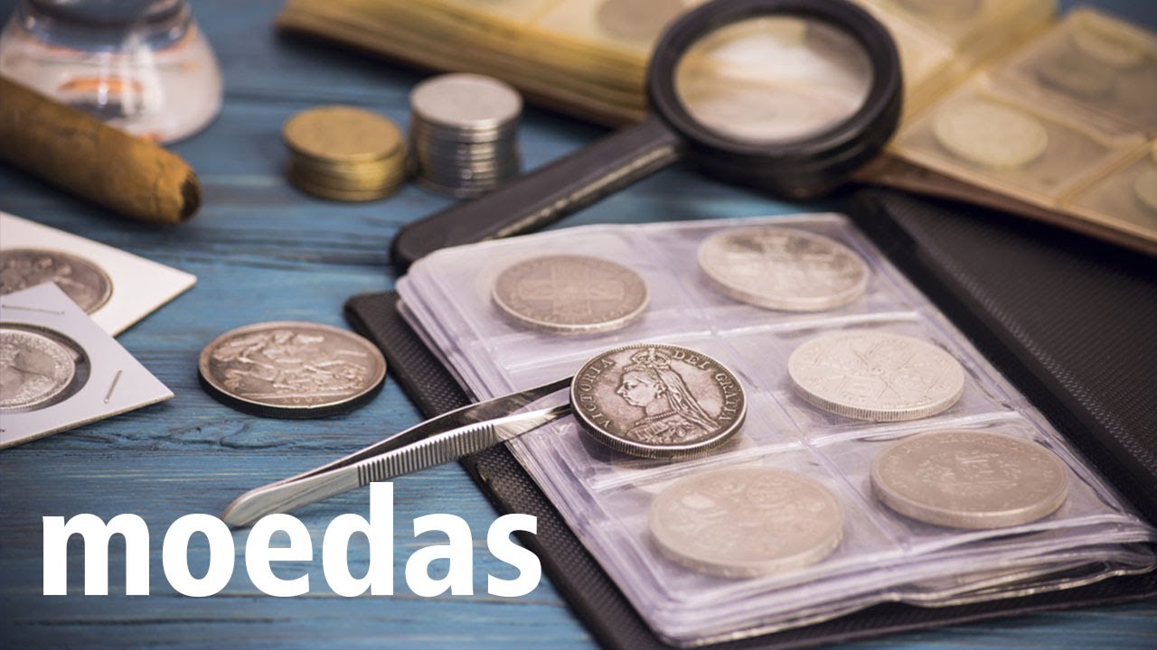 ASMR mostrando minha coleção de moedas