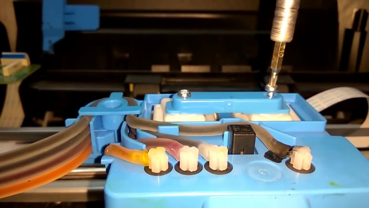 Hp deskjet GT5810/5820 ink problem, Air in pipes