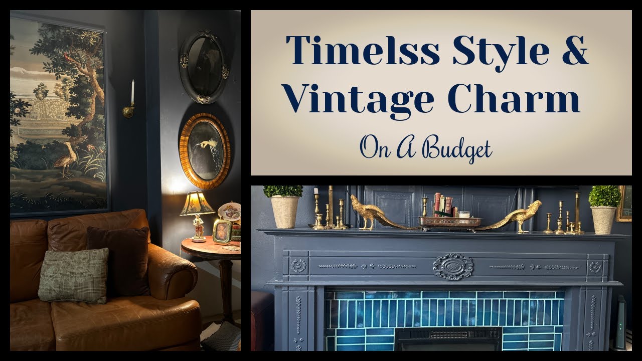Timeless Style with Vintage Charm On A Budget #DIY #thriftydecorating #vintage #thrifted