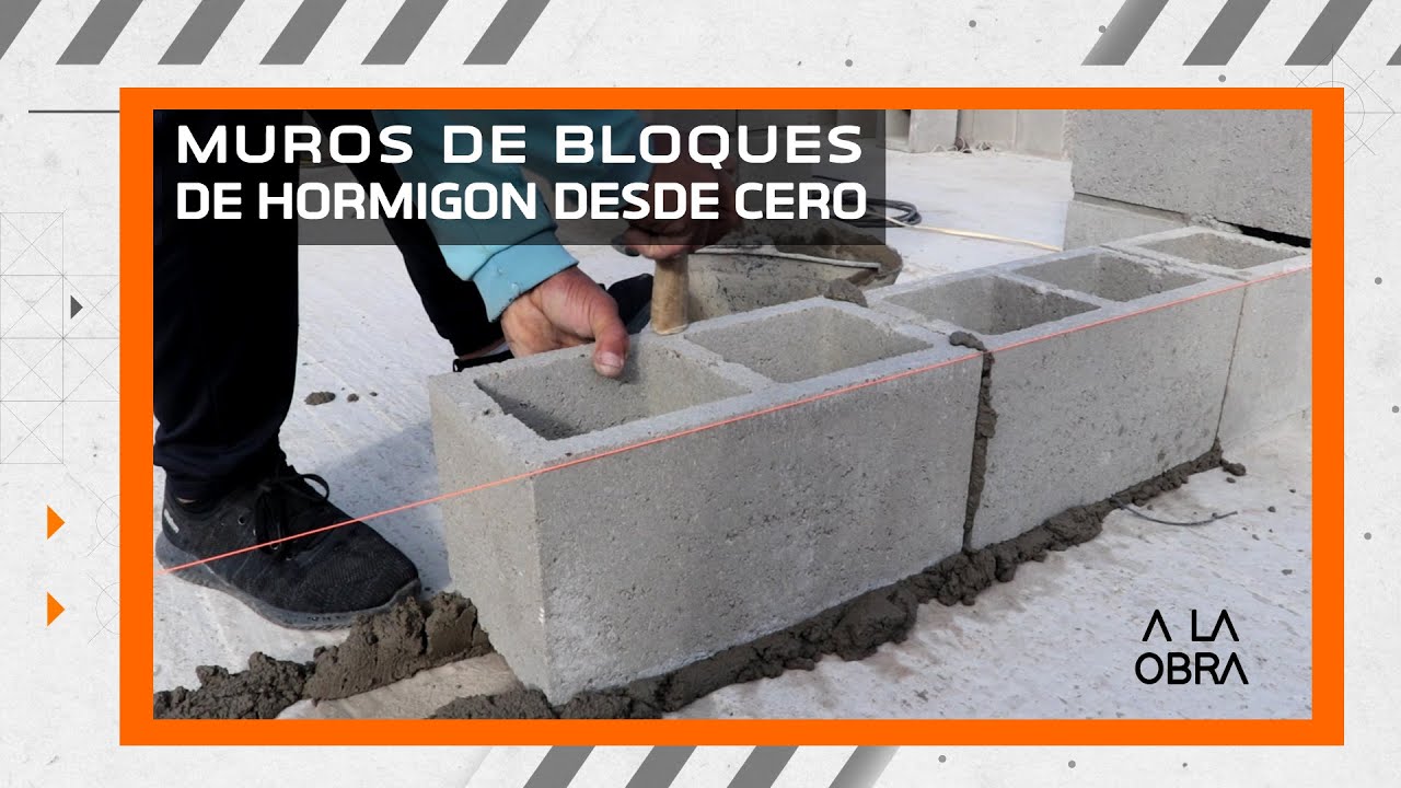 COMO PEGAR BLOQUES DE HORMIGON | MUROS | PAREDES DESDE CERO