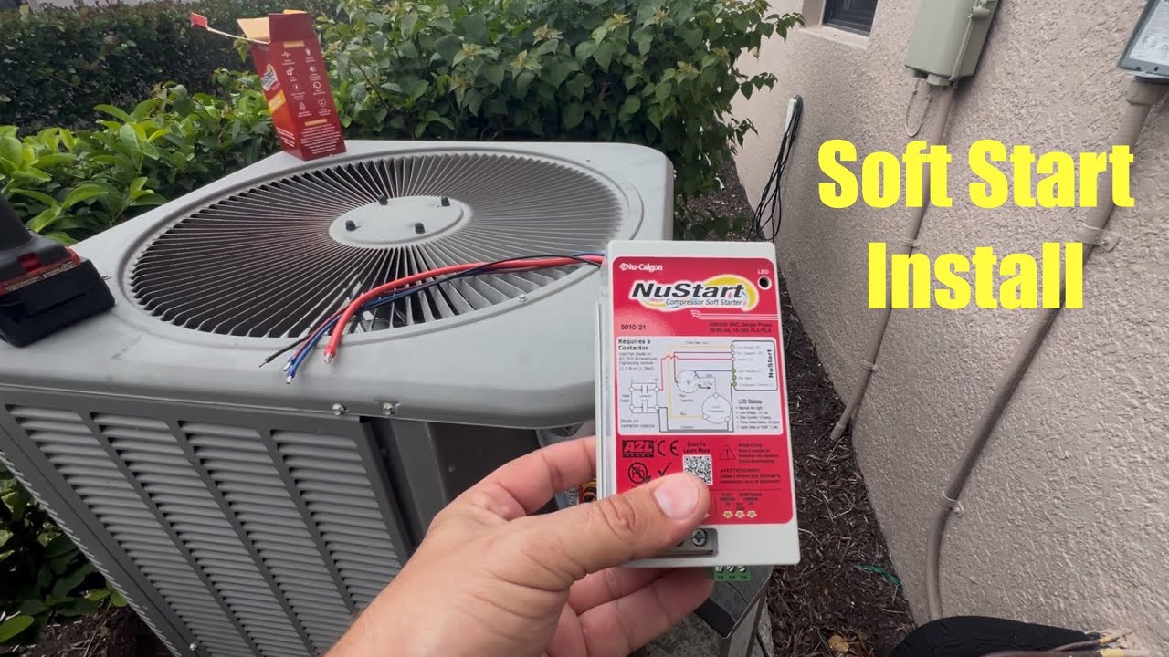 NuStart soft start installation for home air conditioner.
