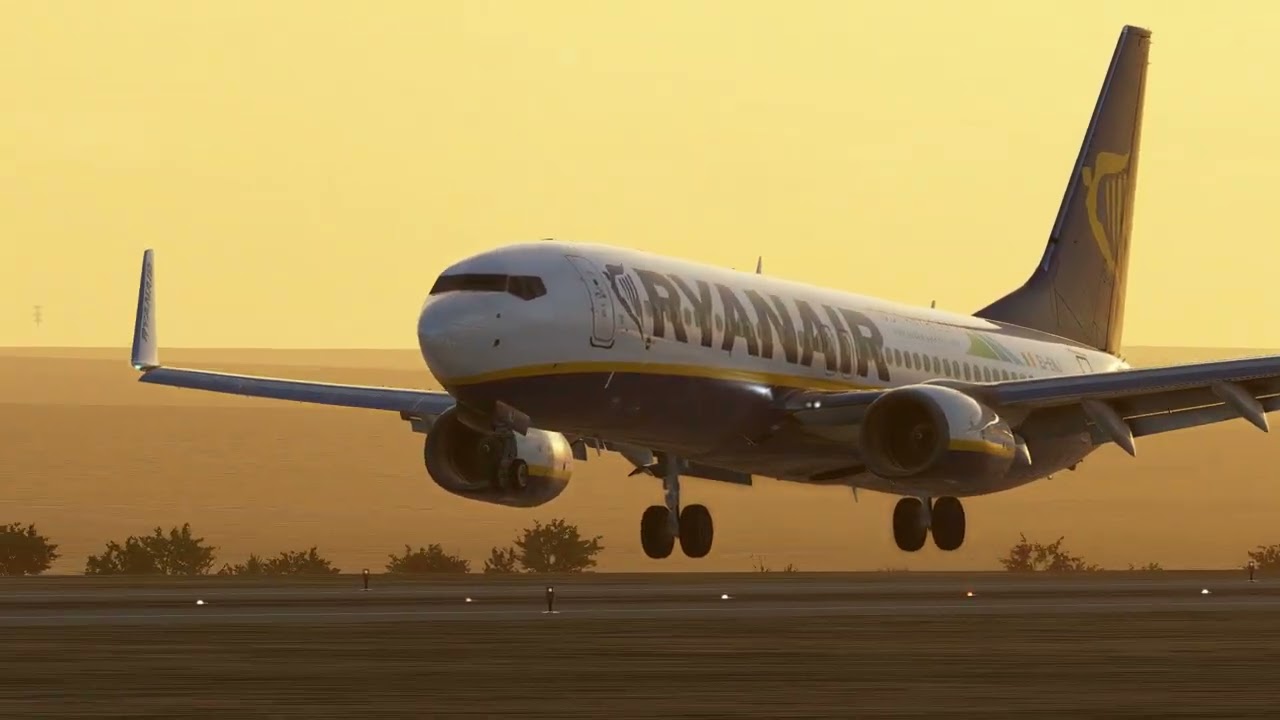 Sunrise Landing at GMFK 🌅 | Boeing 737-800 into Errachidia 