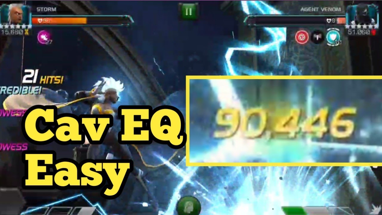 Cavalier EQ Easy | Cavalier Difficulty | 2022-Dec | #mcoc #contest #marvel