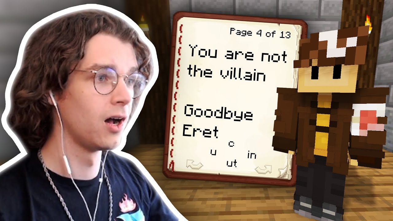 Eret Finally Reads Wilbur's BOOK! DREAM SMP