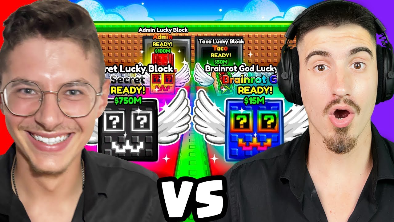 SECRET LUCKY BLOCK RACE СЪС @TedNotFound  | STEAL A BRAINROT