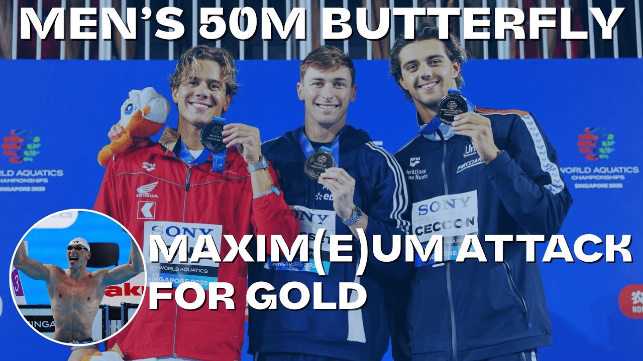 Maxime Grousset zdobywa porywające złoto w finale biegu na 50 m stylem motylkowym mężczyzn!