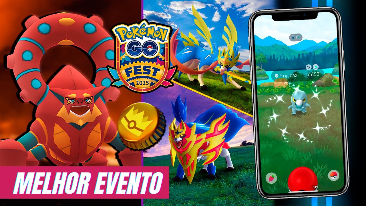 GUIA COMPLETO da GO FEST 2025! MELHOR Evento do ANO! Zacian, Zamazenta e Volcanion no Pokémon GO