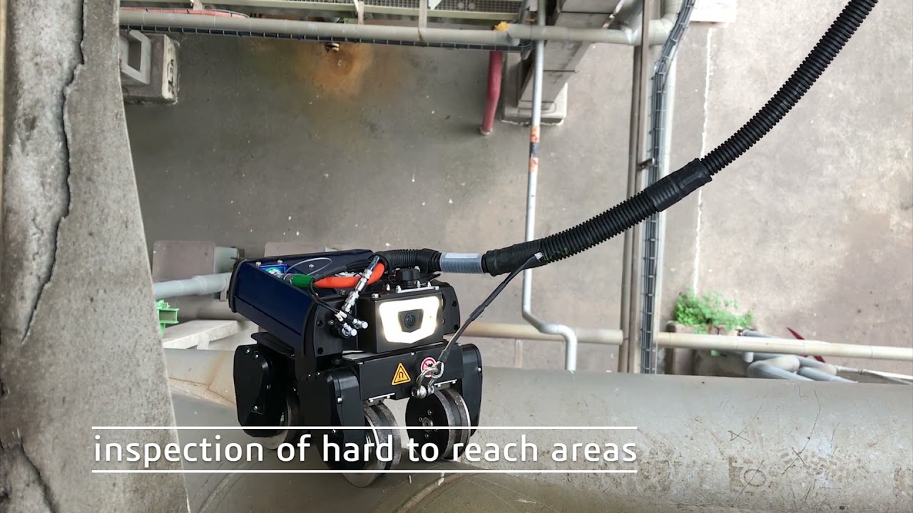 Waygate Technologies | BIKE on elevated pipe