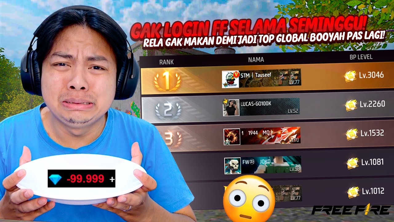 SEMINGGU GAK LOGIN FF MALAH KEBELET JADI TOP GLOBAL BOOYAH PASS LAGI! 😱