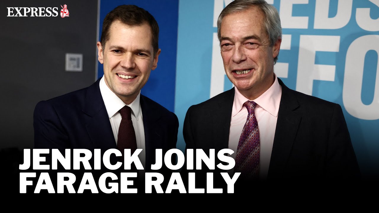 LIVE: Nigel Farage and Robert Jenrick lead Reform UK rally in Newark