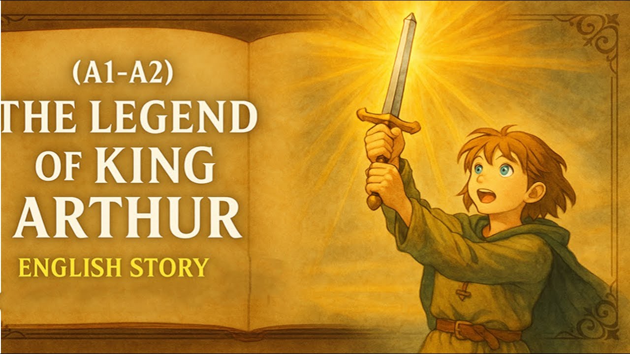 Easy English Story: A1-A2 The Legend of King Arthur #esl #listeningpractice