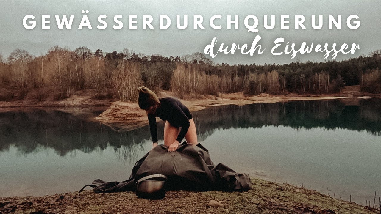 Winter Overnight: Durch EISWASSER schwimmen mit EX-SEK @KUNI Gewässerdurchquerung auf Insel