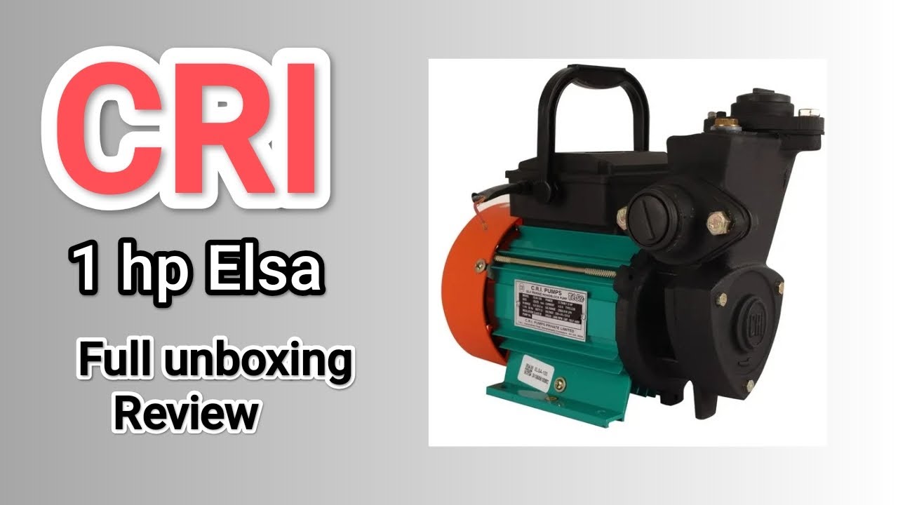 1 hp CRI tullu pump unboxing video
