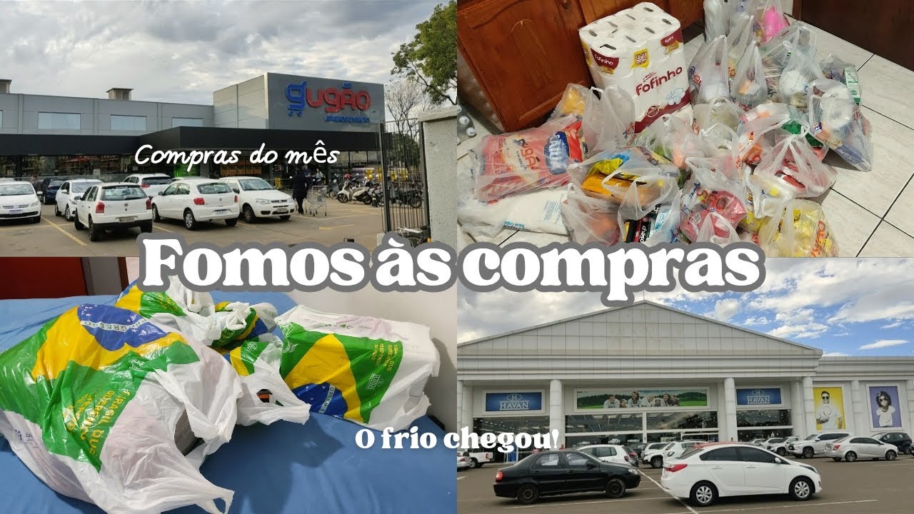 FIZEMOS COMPRA DO MÊS E COMPRAMOS ROUPAS DE FRIO ❄️🛒🛍️