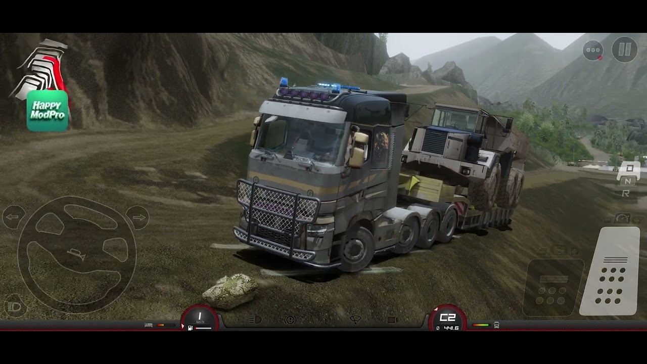 Trucks fail to drope heavy cargo 