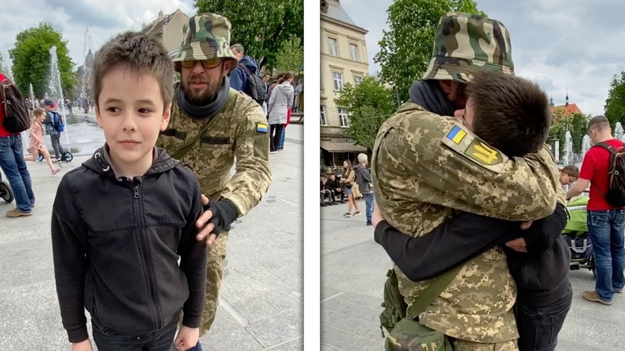Ukrainian Soldier Returns Home To Surprise Son! (HEARTWARMING MOMENTS)