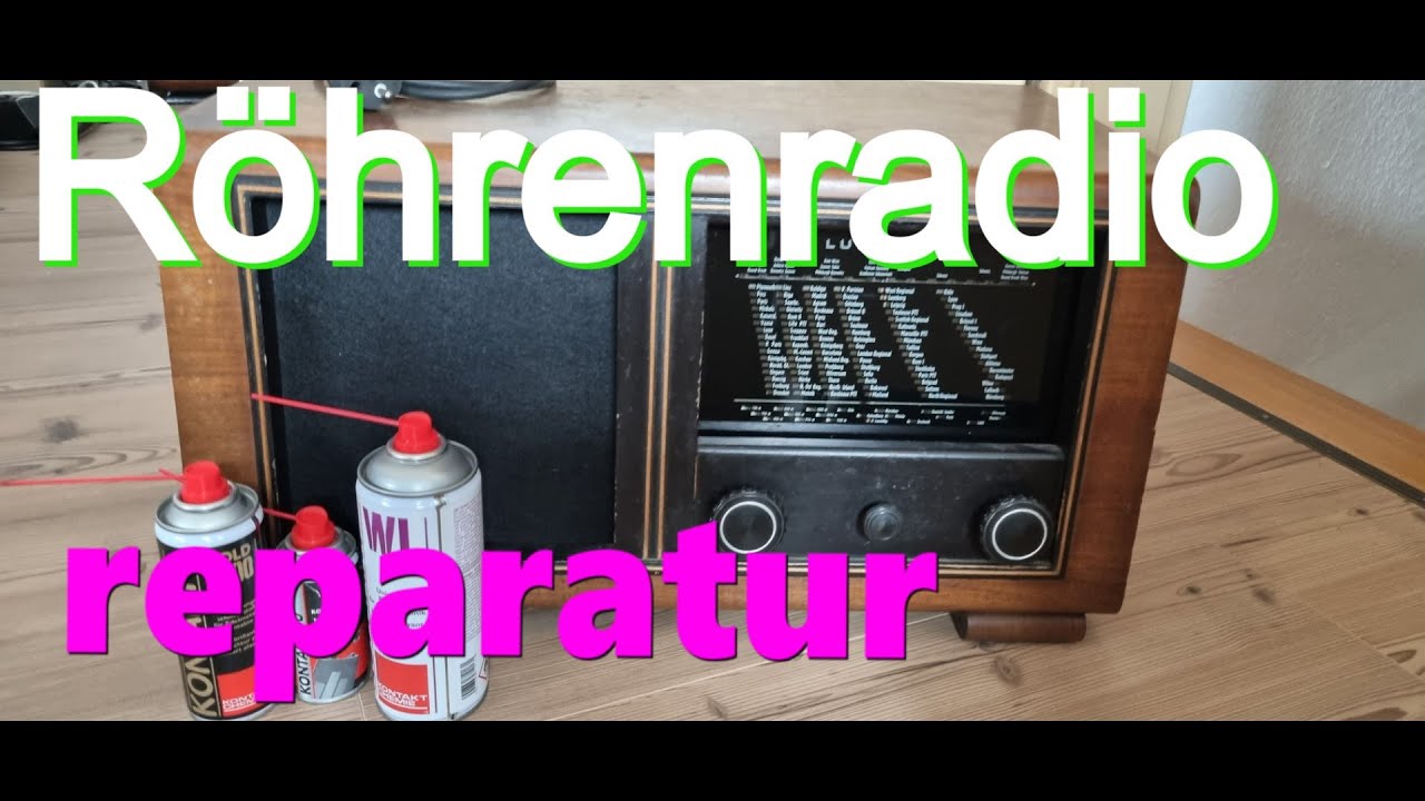 Röhrenradio defekt Reparaturanleitung mit Tipps zu Fehlersuche und Schaltplan Lumophon